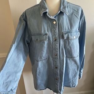 Universal Thread Sky Blue Denim Shacket